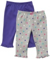 Carter's 2-Pack Pants - Heather-Polka Dots/Purple - 9M