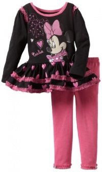 Disney Girls 2-6X Toddler 2 Piece Minnie Mouse Cutie Legging Set