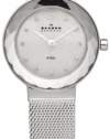 Skagen Women's 456SSS Applied Genuine swarovski CrystalHour Markers Watch