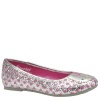 Hello Kitty Sydney Ballet Flat (Little Kid),Silver,1 M US Little Kid