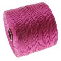 BeadSmith Super-Lon Cord - Size #18 Twisted Nylon - Magenta / 77 Yard Spool