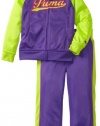 Puma - Kids Girls 2-6X Little Raglan Tricot Track Jacket And Pant Set, Royal Purple, 6