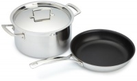 Le Creuset Tri-Ply Stainless Steel 3-Piece Cookware Set