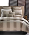 Hotel Collection Wide Stripe King Sham Bronze