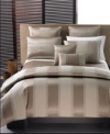 Hotel Collection Wide Stripe Bronze Duvet Cover, King