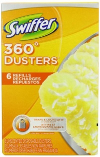 Swiffer 360 Disposable Cleaning Dusters Refills, Unscented, 6-Count (Pack of 2) (Packaging May Vary)