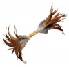 KONG Naturals Straw Cylinder with Feathers Catnip Toy