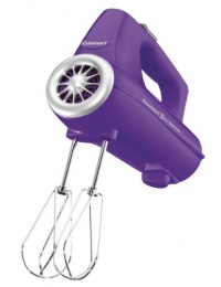 Cuisinart CHM-3PUR 3-Speed Electronic Hand Mixer, Purple