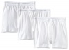 Calvin Klein Men's 3 Pack Knit Boxer, White, Large