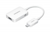 Samsung Micro USB to HDMI 1080P HDTV Adapter Cable for Samsung Galaxy S3/S4/Note 2 - Retail Packaging - White