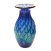 Luxury Lane Hand Blown Mable Art Glass Vase 12.5 tall