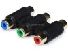 Monoprice 3-RCA RGB Component Video Female/Female Coupler