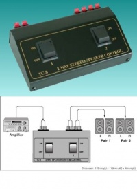 2 Pair Speaker Selector Switch Switcher Splitter Box