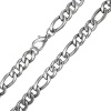 Bling Jewelry Mens 11mm Heavy Figaro Chain Stainless Steel Necklace 24in