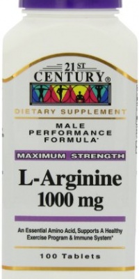 21st Century L-Arginine 1000 Mg Tablets, 100-Count