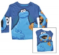 Sesame Street Boys 2-7 Cookie Monster Knit Tee