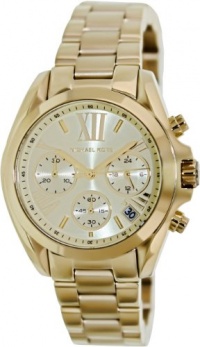 Michael Kors MK5798 Mid-Size Golden Stainless Steel Bradshaw Chronograph Watch