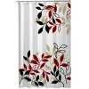 Maytex Mills Satori Fabric Shower Curtain, Red