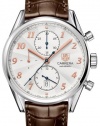 Tag Heuer Mens Carrera Heritage Automatic Movement Leather Strap Watch