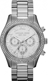 Michael Kors MK5667 Ladies Silver Chronograph Watch