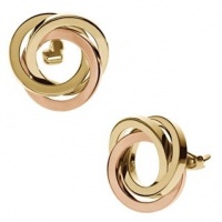 Michael Kors Rose Gold & Gold Knot Clip Earrings MKJ1882