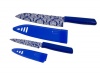 Kuhn Rikon Colori Art Chef's and Paring Knife, Blue Damask