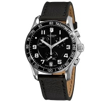 Victorinox Swiss Army Chronograph Classic Black Strap Men's Watch - V241493