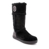 Tory Burch Amelie Shearling Womens Size 5 Black Suede Winter Boots