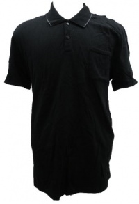 Kenneth Cole New York Men's Polo (Black, XL)