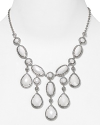 Make a sparkly statement with this multi drop necklace from Lora Paolo. Wear it to enliven a basic neckline or slip it over something silky to fancy-up your favorite frock.