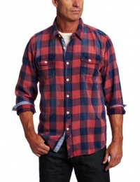 True Grit Men's Rebel Plaid Long Sleeve 2 Pocket Shirt