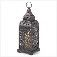 Moroccan Temple Tower Candle Holder Hanging Lantern