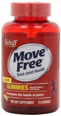 Move Free Joint Supplement Gummies with Hyaluronic Acid and Uniflex, 70 Count