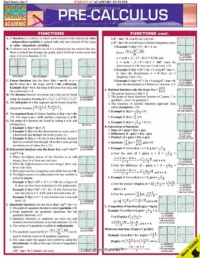 Pre-Calculus (Quick Study Academic)