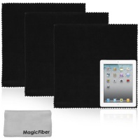 (4 Piece Combo) The BIG MagicFiber® - Extra Large Premium Microfiber Cleaning Cloths for Tablet and LCD TV Screens - 2 Size Set