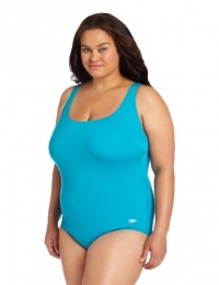 Speedo Aquatic Endurance+ Polyester Plus Size Vanquisher Moderate Ultraback Swimsuit