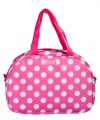 kora K1-065 Insulated Fashion Lunch Tote, Pink with White Dot