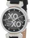 XOXO Women's XO3063 Black Leather Strap Watch