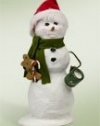 Snowman with Santa Hat