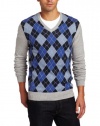 J.Lindeberg Men's Banner Lux Print Argyle Sweater