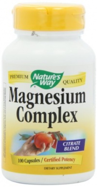 Nature's Way Magnesium Complex, 100 Capsules  (Pack of 2)