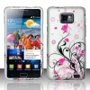 Pink Flowers Hard Snap On Case Cover Faceplate Protector for Samsung Galaxy S II i9100 i9200 i777 AT&T