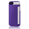 Incipio Stowaway for iPhone 5 - Retail Packaging - Royal Purple / Optical White