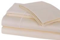 Elite Home Renaissance Collection 600-Thread Count Sateen Full Sheet Set, Ivory