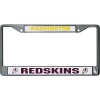 Rico Washington Redskins Chrome License Plate Frame