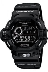 Casio G-Shock Riseman Multi-Function Digital Black Resin Mens Watch G9200BW-1CR