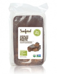 SunFood Chocolate Cacao Paste Organic -- 1 lb