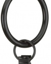 Umbra Clip X-Large Drapery Ring, Set of 7, Black