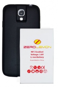 [180 days warranty] ZeroLemon Samsung Galaxy S4 7500mAh Extended Battery + Free Black Extended TPU Full Edge Protection Case (Compatible with AT&T I337, Verizon I545, Sprint L720, T-Mobile M919, International I9500 & I9505) NFC for S Beam and Google Walle