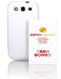 [180 days warranty] ZeroLemon Samsung Galaxy S III 7000mAh Extended Battery + Free White Extended TPU Full Edge Protection Case(Compatible with Samsung Galaxy S III GT-i9300, AT&T Samsung Galaxy S3 Samsung i747, Verizon Samsung Galaxy S3 Samsung i535, T-m